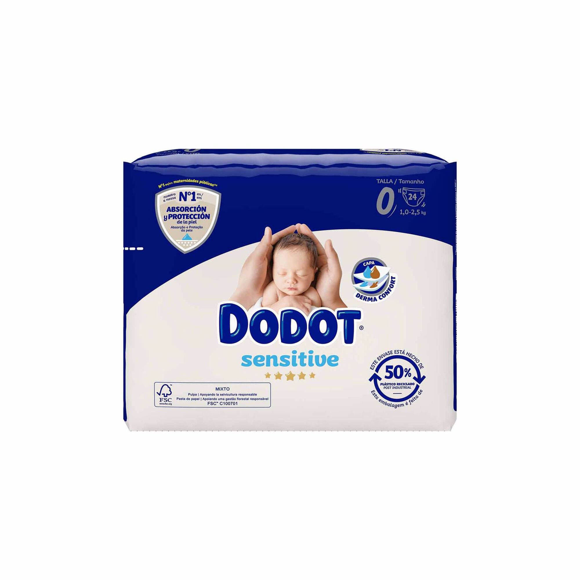 Fraldas de Bebé Sensitive <3 kg T0