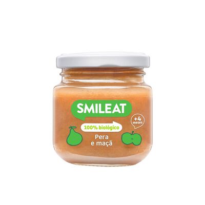 Boião Pera e Maçã Biológico +4M