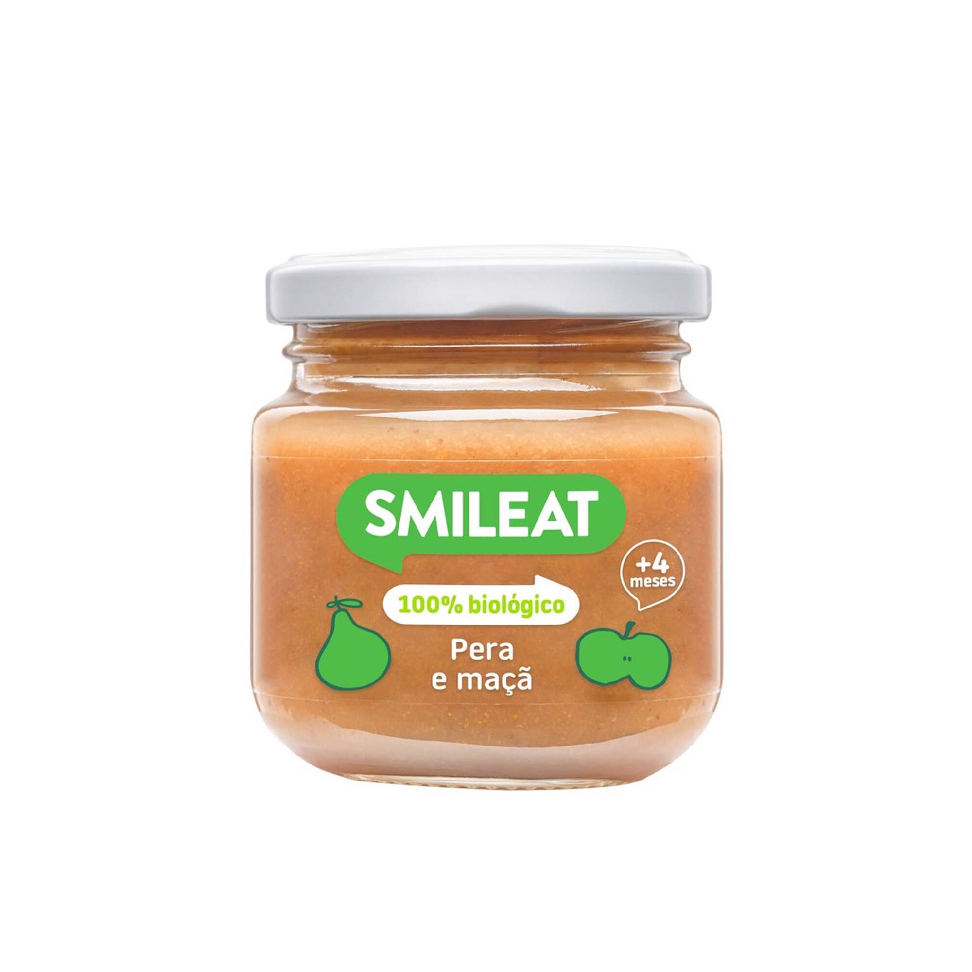 Boião Pera e Maçã Biológico +4M