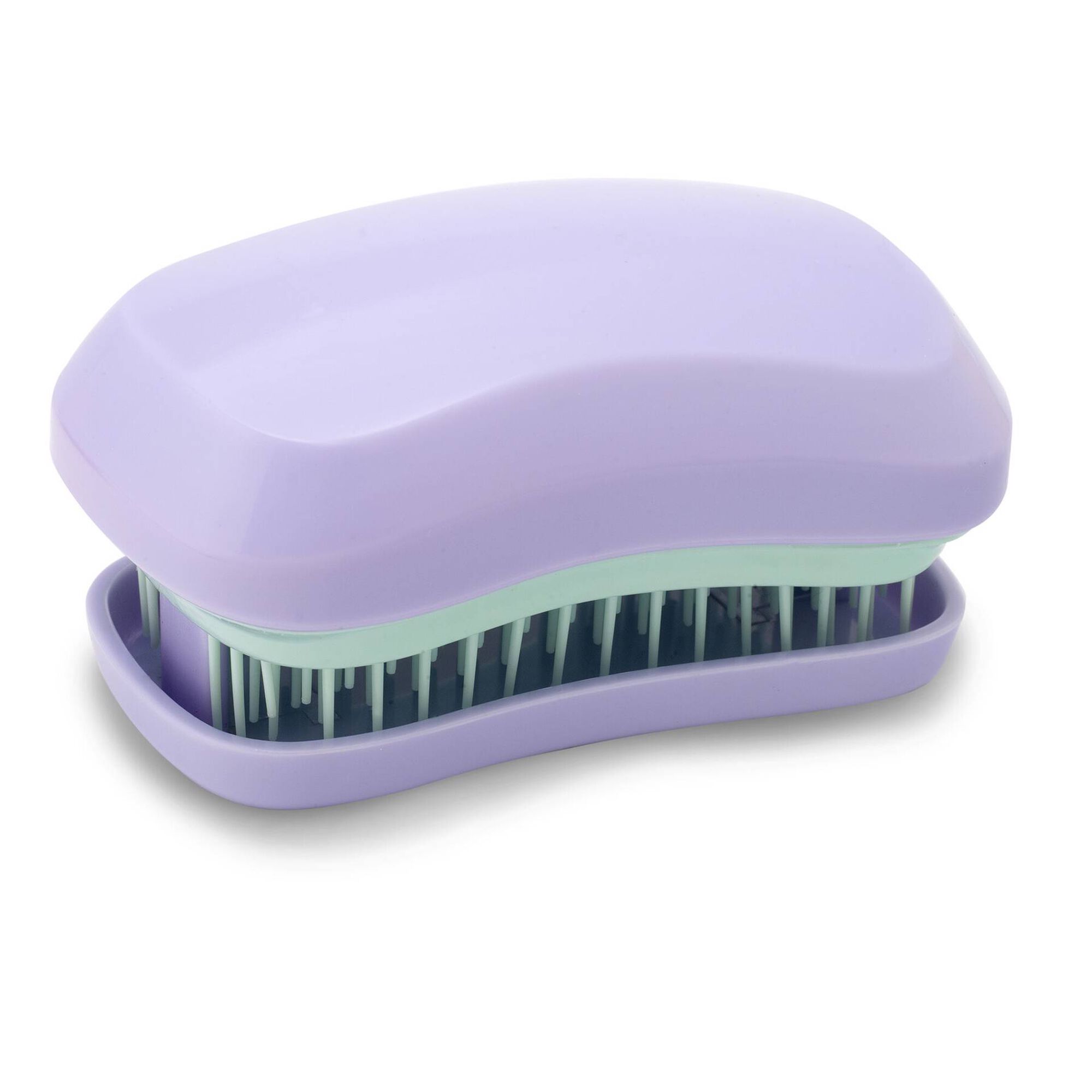 Mini Escova Cabelo de Viagem Lilás com Capa
