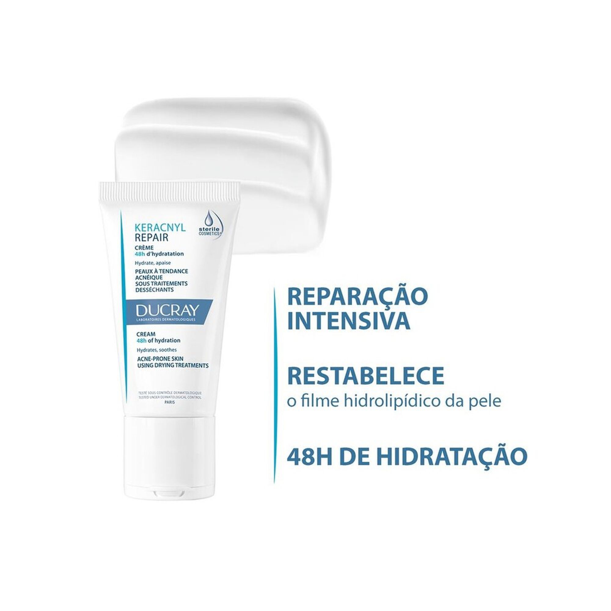 Keracnyl Repair Crème 48h D'Hydratation