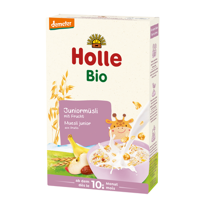 Papa de Cereais e Fruta Biológicos   