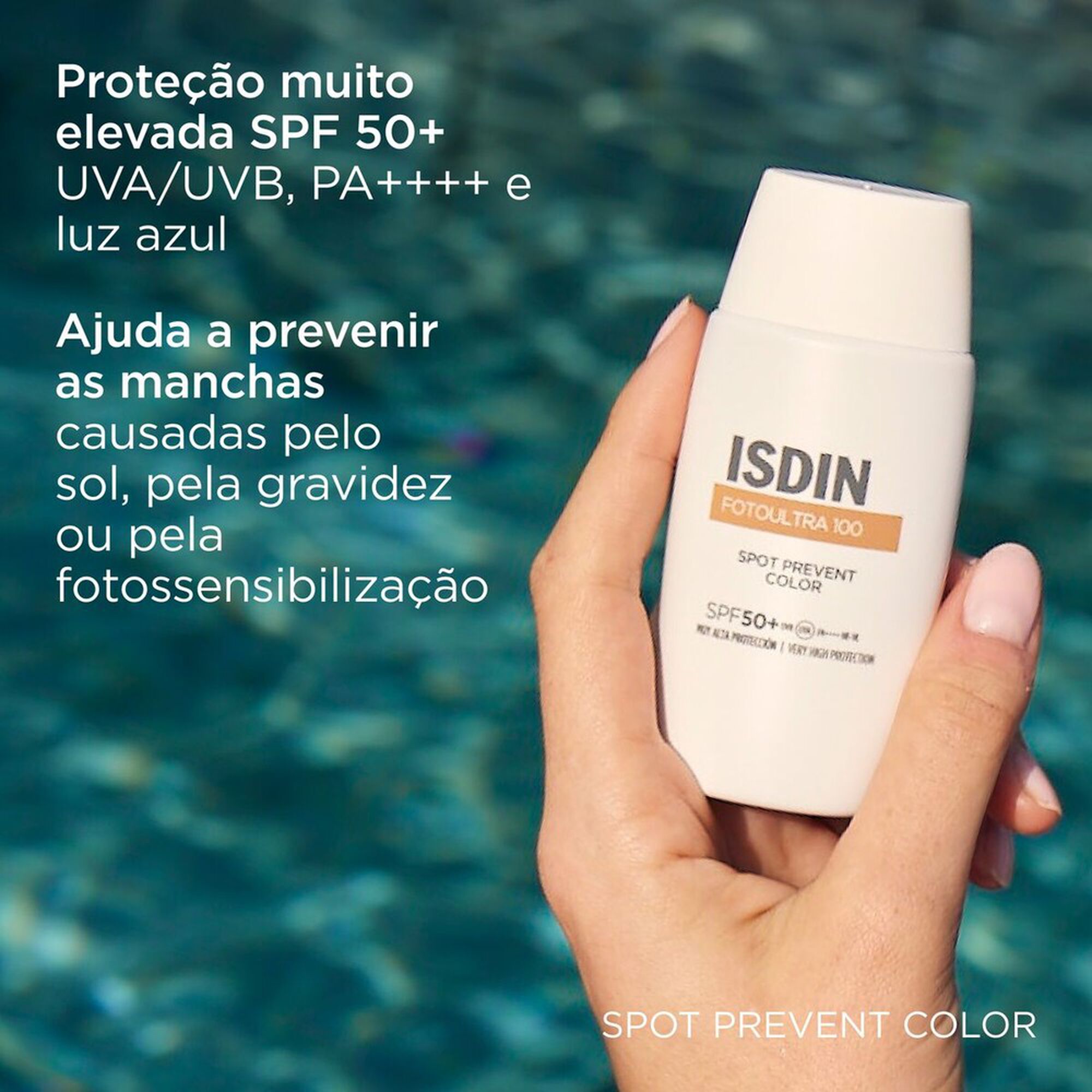 Protetor Solar Rosto Fluido Cor SPF50+