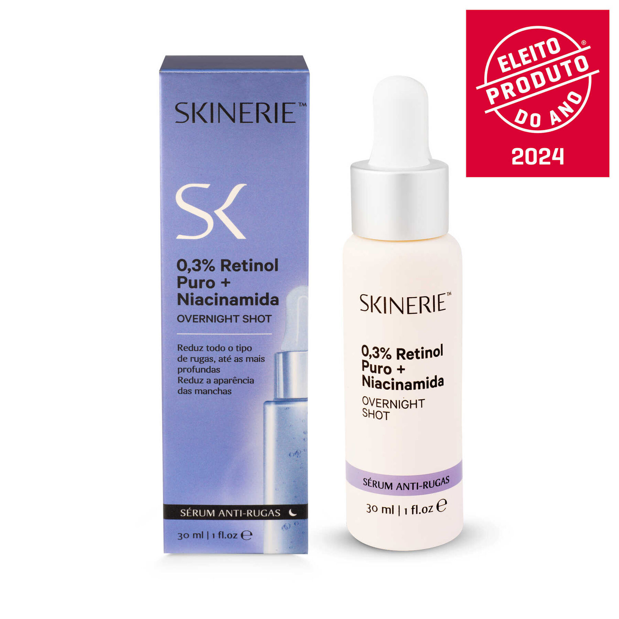 Sérum de Rosto Noturno Retinol e Niacinamida