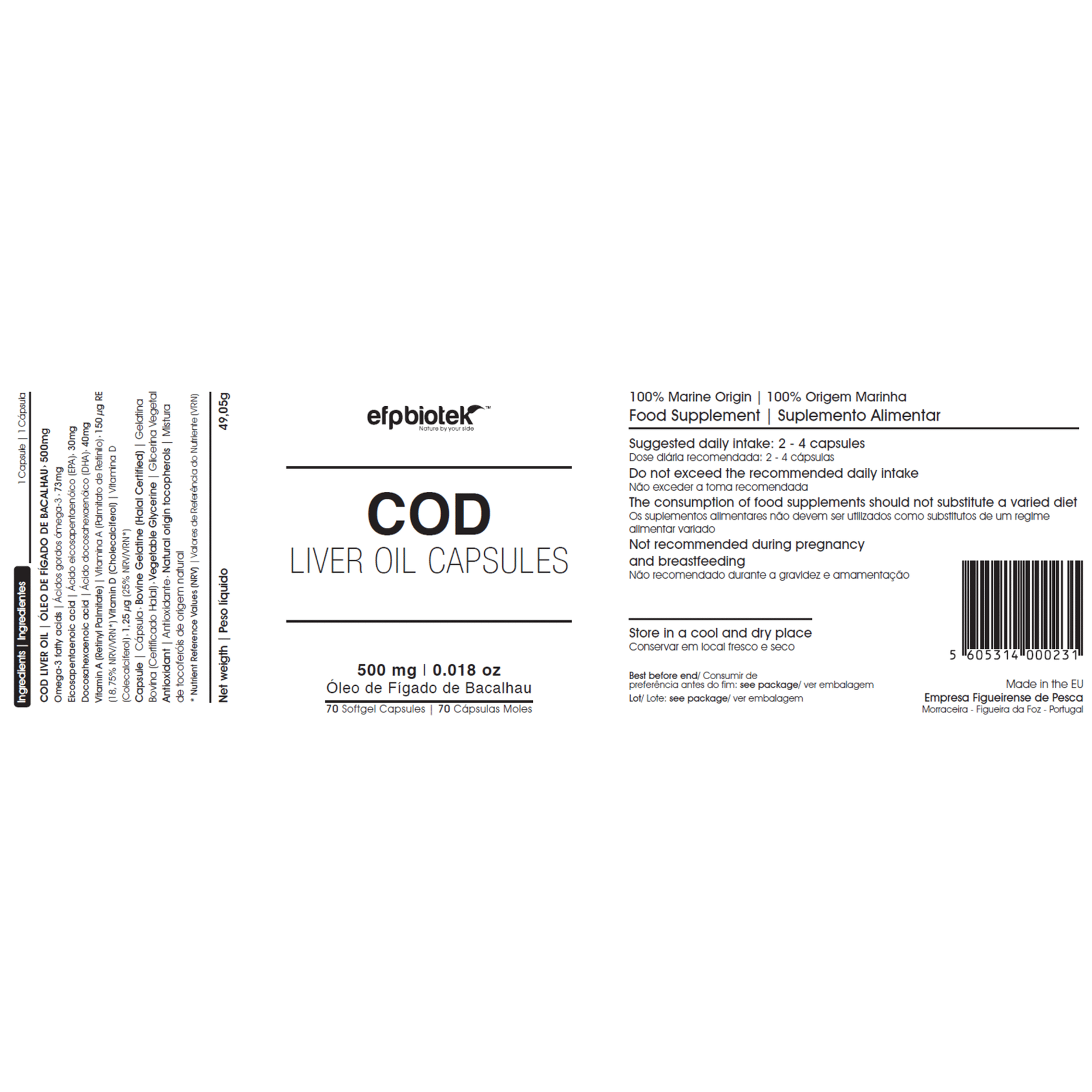 Suplemento Vitamínico Cod Liver Oil