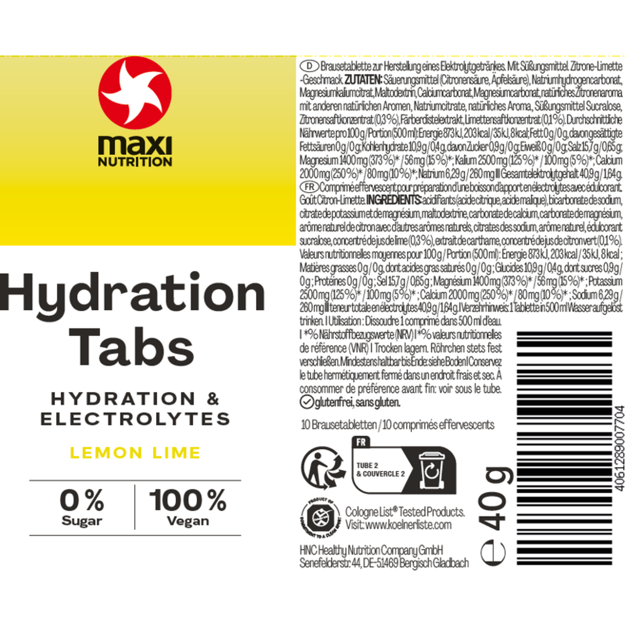 Pastilhas de Hidratação Lima-Limão Hydration