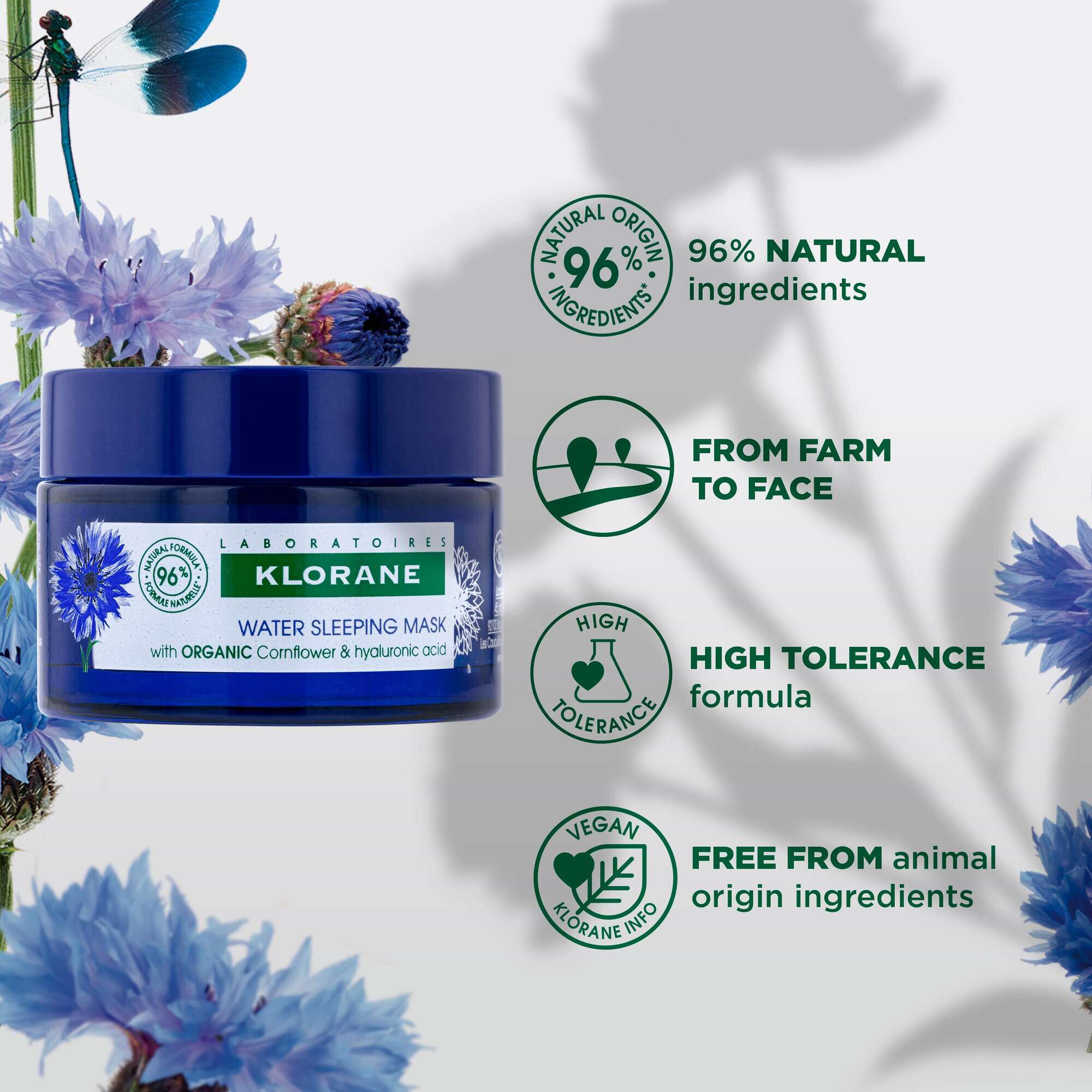 Cornflower Water Sleeping Mask