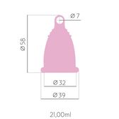 Copo Menstrual Rosa S Wells Image 2