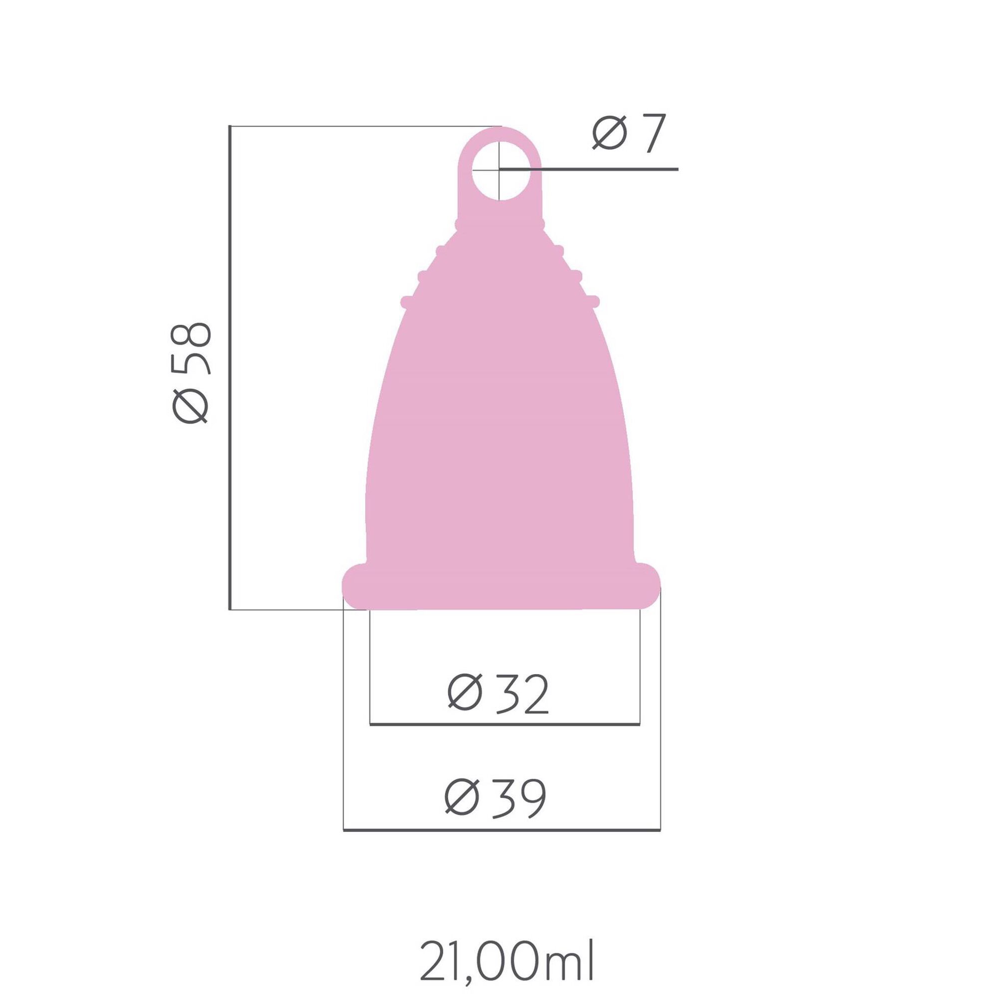 Copo Menstrual Rosa S