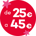 Presentes de 25€ a 45€