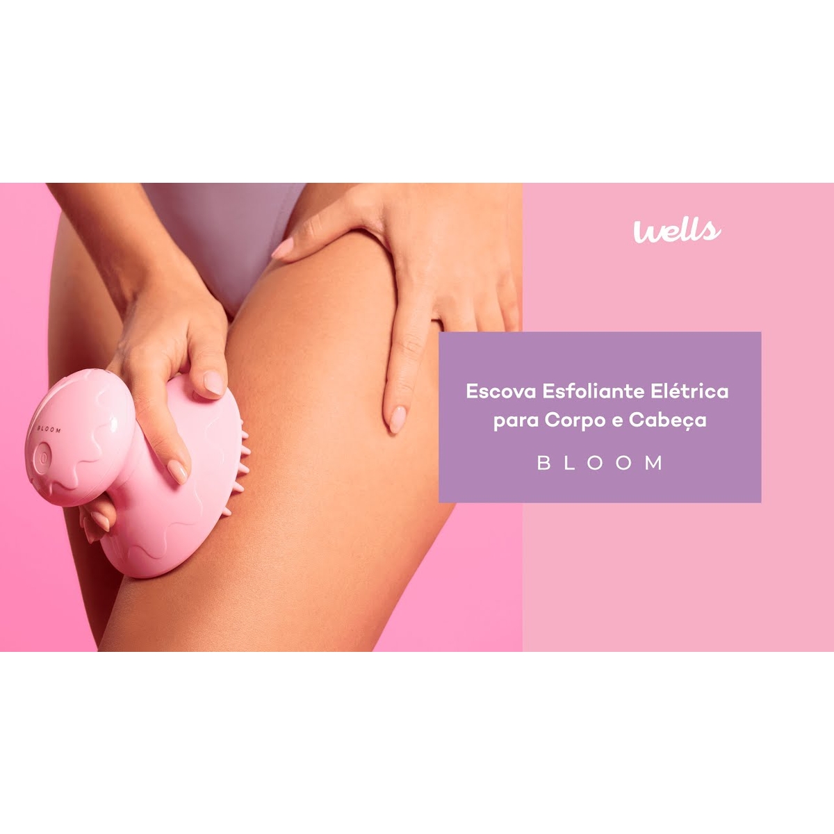 Escova Massagem Elétrica Corpo e Cabeça