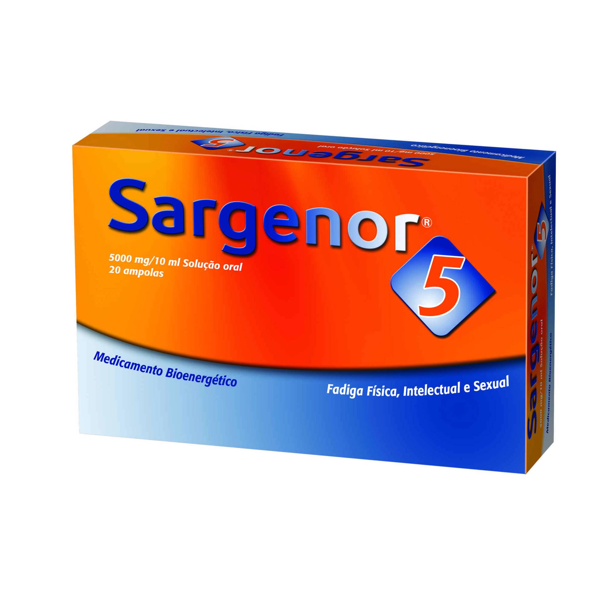 Sargenor 5 Ampolas Bioenergéticas AntiFadiga Sargenor Wells