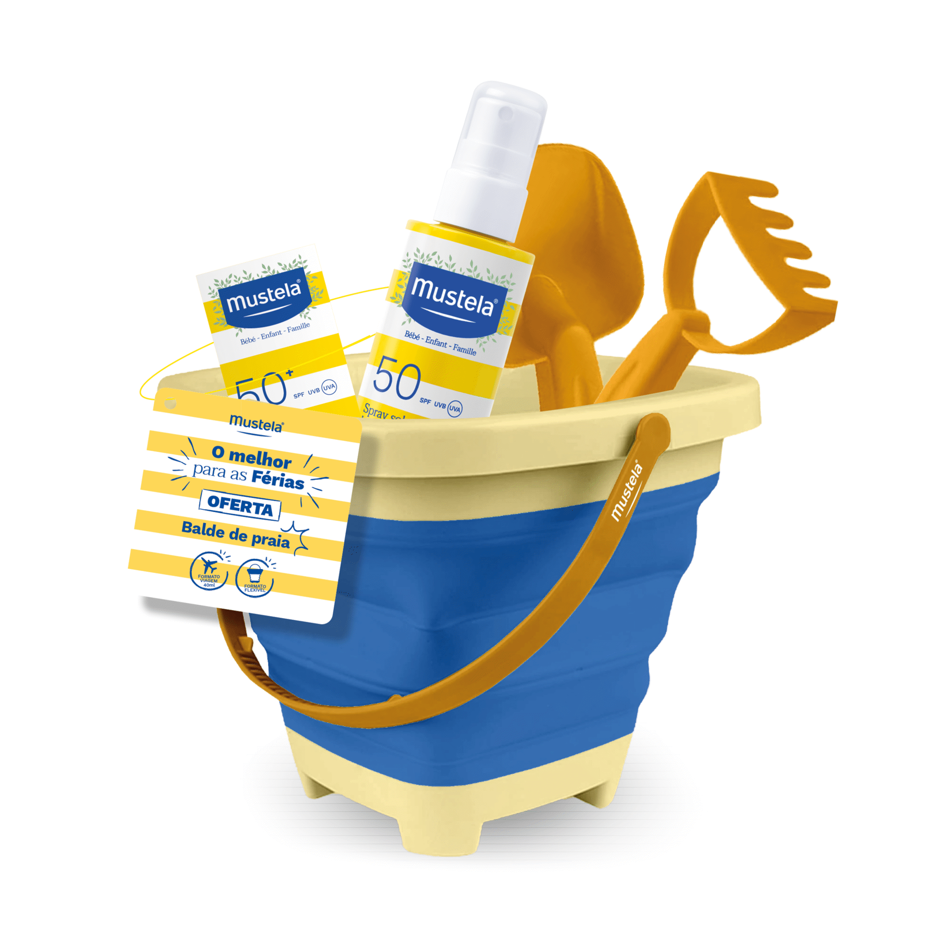 Solar Balde Pack Proteção Solar Balde FPS 50+ Mustela | Wells
