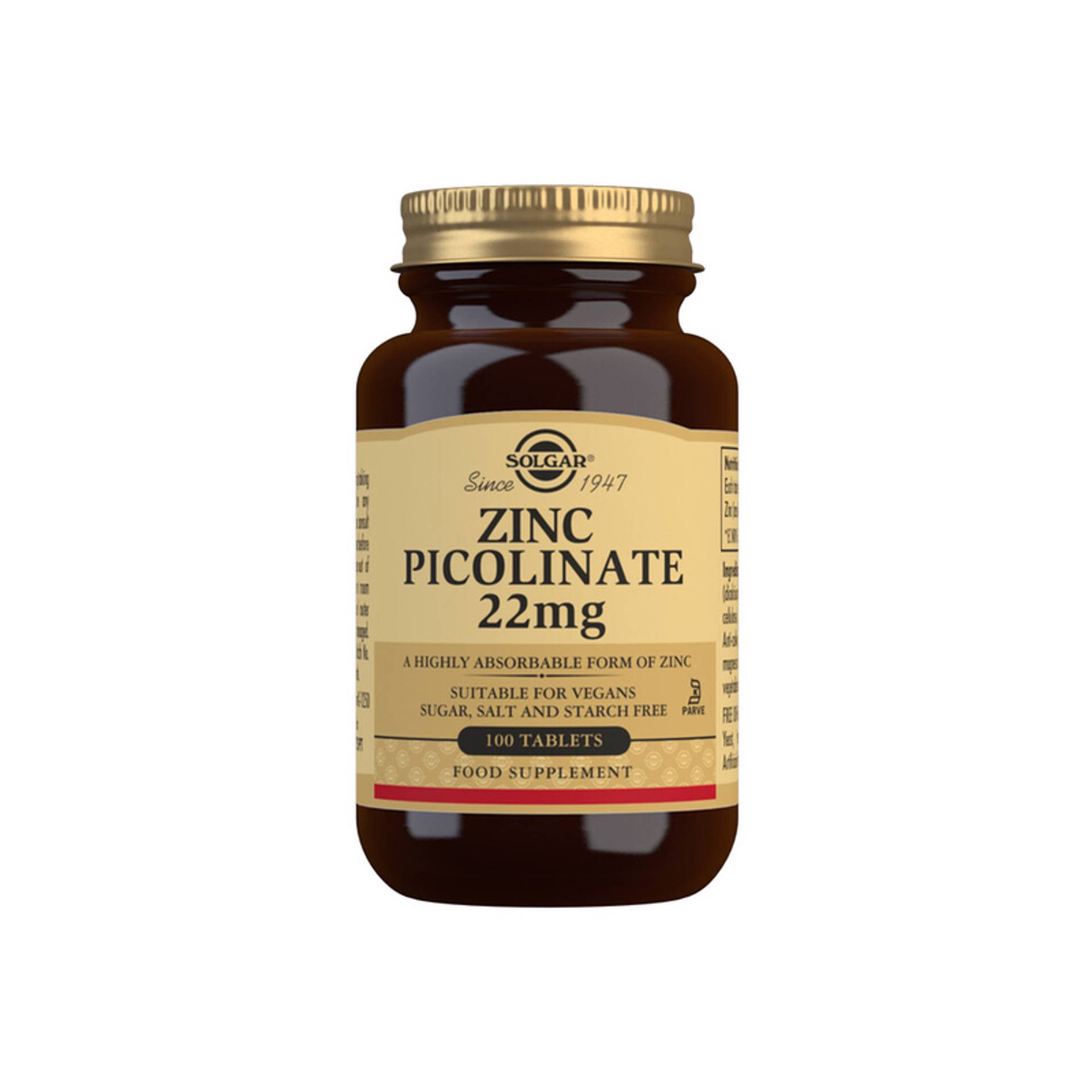 Zinc Picolinate 22 mg Solgar Wells
