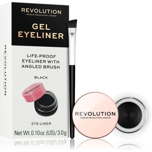 Eyeliner em Gel com Pincel Makeup Revolution Wells