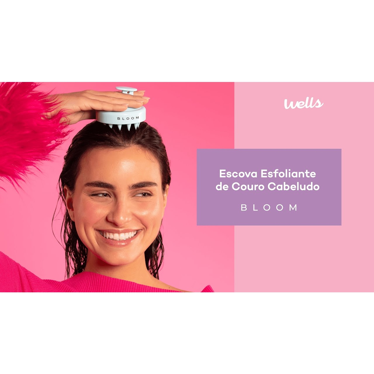 Escova de Couro Cabeludo Esfoliante