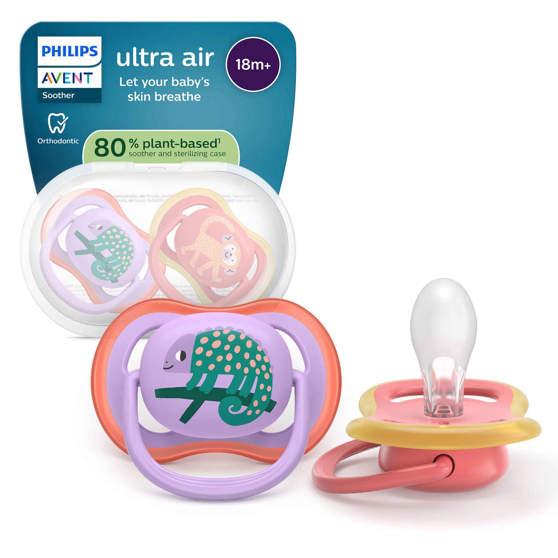 Ofertas de Chupeta Philips Avent Ultra Air 0 a 6 meses, animais