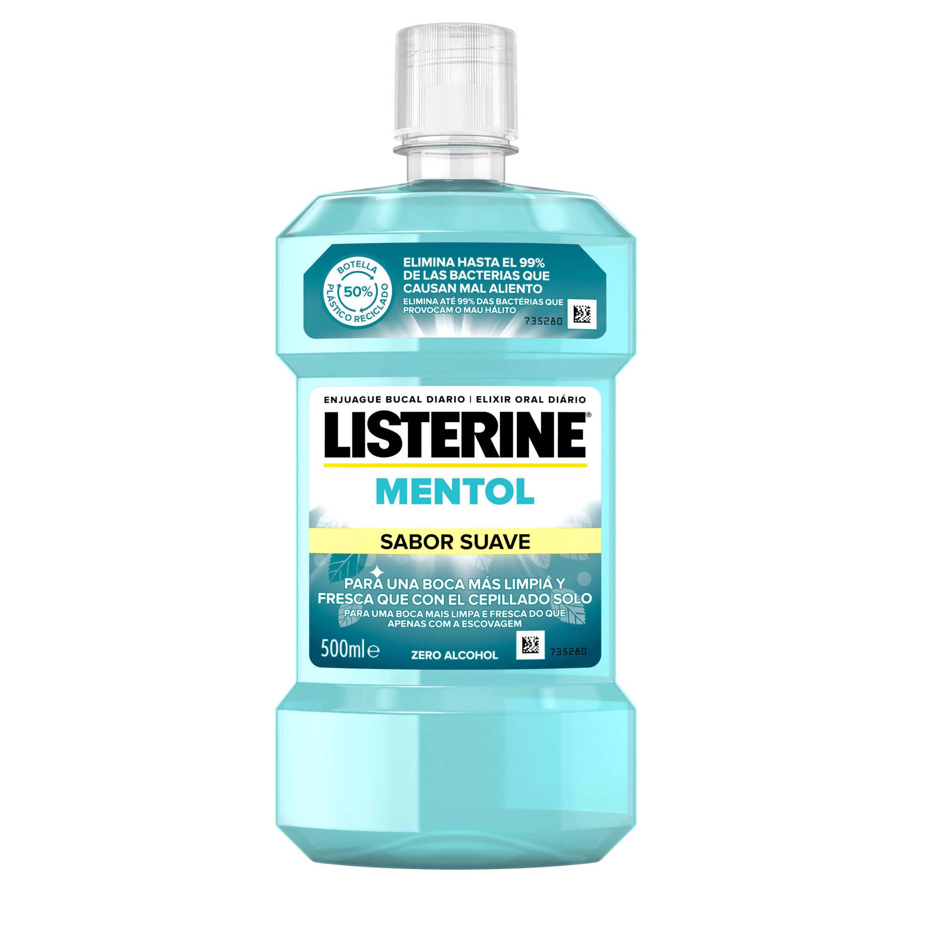 Elixir Oral Sabor Mentol Suave Listerine | Wells