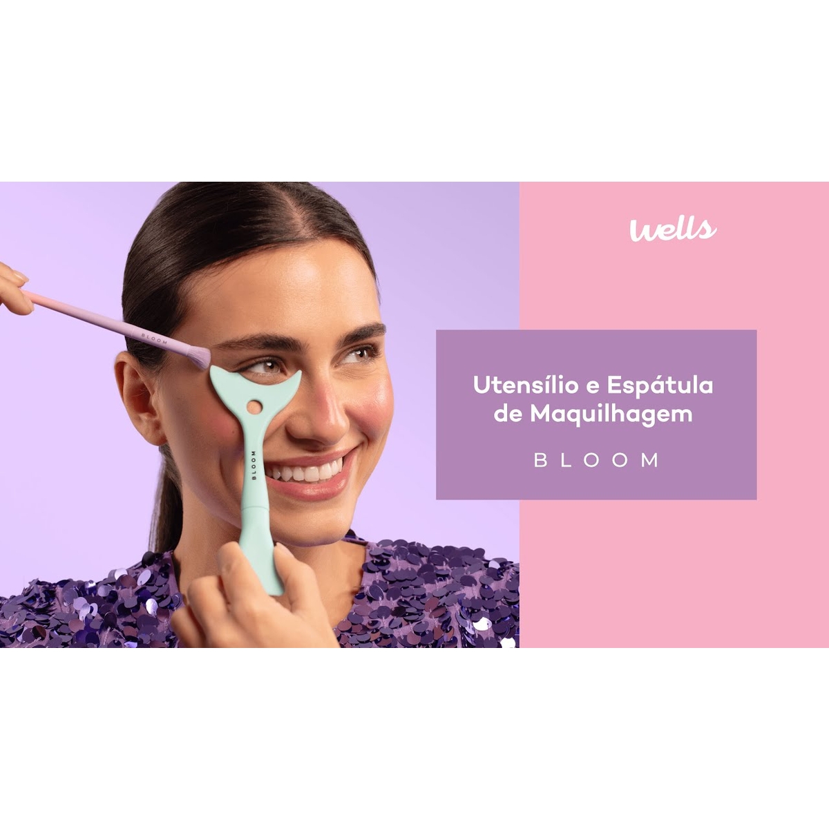 Utensílio e Espátula de Maquilhagem