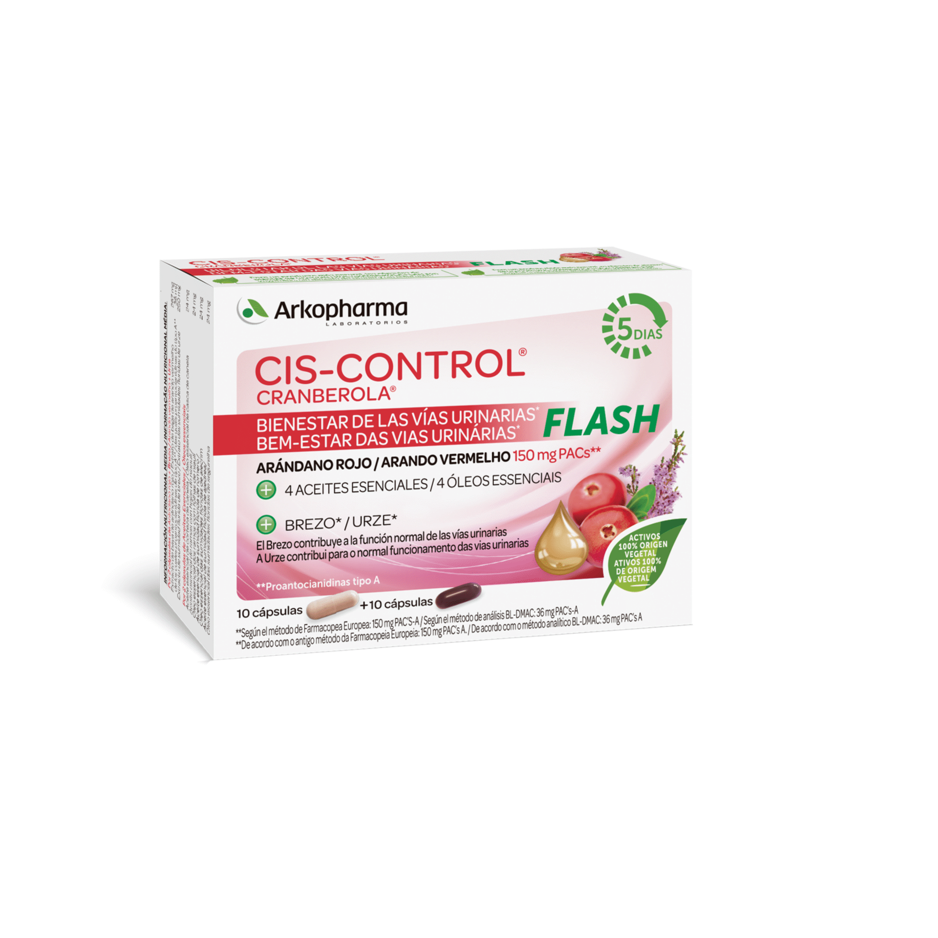 Cis-Control Cranberola Plus 60 Cápsulas  Cosmética, Alimentação Infantil,  Suplementos Desportivos